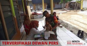 TNI Bantaran Probolinggo Dampingi Posyandu Di Wilayah Binaan