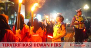 Pawai Obor Sambut Ramadan 1445 H, Polres Sekadau Kerahkan 51 Personel Pengamanan