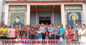 Minggu Kasih dan Bakti Religi Polres Sekadau, Jalin Kemitraan dengan Jemaat Gereja Santo Gabriel Desa Ensalang