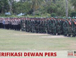 TNI-Polri Lakukan Apel Pengecekan Kesiapan Pengamanan Kunjungan Presiden RI di Kabupaten Sekadau