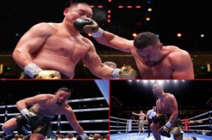 2 Kali Terjatuh, Joseph Parker Bangkit Kalahkan Zhang Zhilei