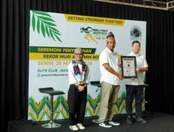 Arutmin Borneo Run Dapat 2 Penghargaan Rekor MURI