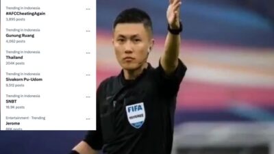 AFC Cheating Again Bergema di Media Sosial, Netizen Sebut Timnas Indonesia U-23 Dirampok Wasit