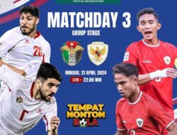 Link Live Streaming Timnas Indonesia vs Yordania di Piala Asia U-23 2024: Ukir Sejarah Manis!