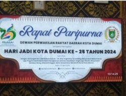 Paripurna HUT Kota Dumai Ke 25 Mengangkat tema “Terus Membangun Menjadi Yang Terdepan