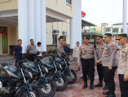 Polres Dumai Mengadakan Kegiatan Pengecekan Kendaraan Dinas Ranmor