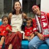 Foto-foto Jennifer Bachdim Naik MRT Nonton Timnas Indonesia di GBK, Ajak 2 Anak