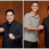 Resmi, Mees Hilgers dan Eliano Reijnders Salaman dengan Erick Thohir