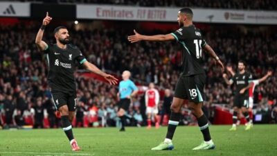 Liverpool Buyarkan Kemenangan Arsenal, Salah Jadi Momok