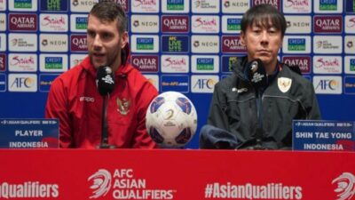 Shin Tae-yong Optimistis Timnas Indonesia Finis 4 Besar di Kualifikasi Piala Dunia 2026