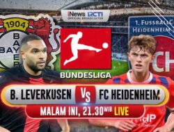 Bayer Leverkusen vs FC Heidenheim, Besok Malam Pukul 21.30 WIB Live di iNews