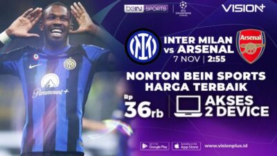 Link dan Jadwal Streaming Inter vs Arsenal di Liga Champions 2024/25