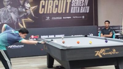 Sempat Tertinggal, Trik Atlet Biliar Menangkan Laga Pada POBSI Pool Circuit Series Kota Batu