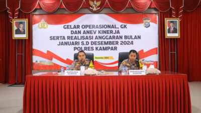 Polres Kampar Gelar Anev Akhir Tahun, Evaluasi Kinerja dan Refleksi Capaian Sepanjang 2024, Siap Hadapi Tantangan di Tahun 2025!