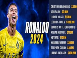 Daftar 10 Atlet dengan Bayaran Tertinggi di Dunia Tahun 2024: Cristiano Ronaldo Paling Tajir!